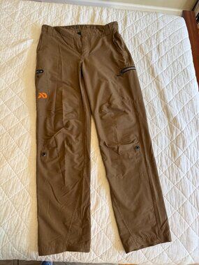 First Lite Guide Lite Pant Men’s 32x32 Brown Stretch Hiking Hunting Pants